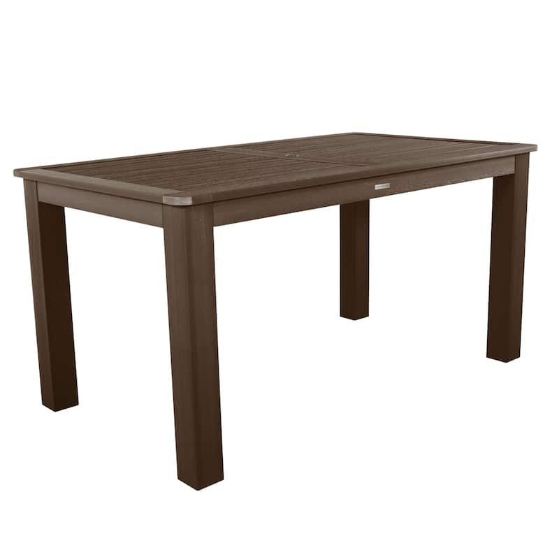 HIGHWOOD Counter Height Rectangular Outdoor Dining Table 42" x 72" - Weathered Acorn