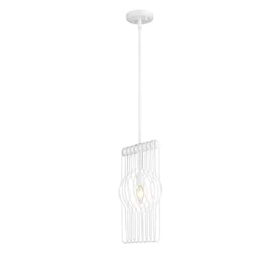 Contour 1 Light 7 inch White Mini Pendant Light
