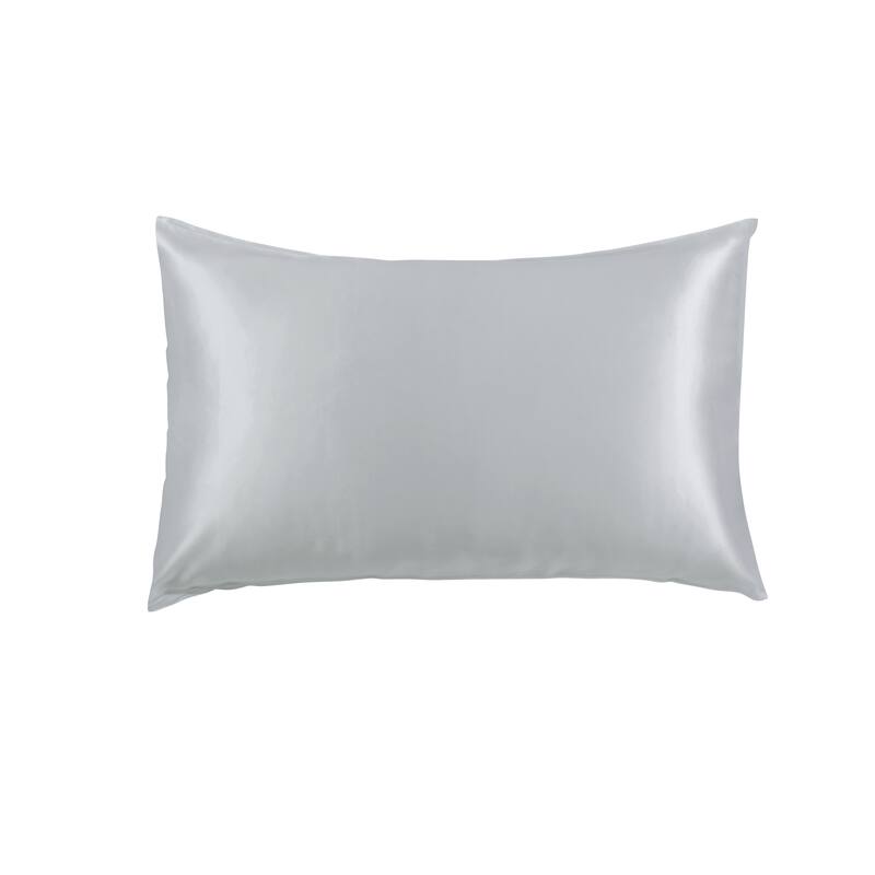 100% Mulberry Silk Pillowcase with Giftbox - Queen Pillowcase - Silver