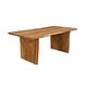 preview thumbnail 6 of 36, Cedar Live Edge Solid Wood Dining Table 72" - Brown