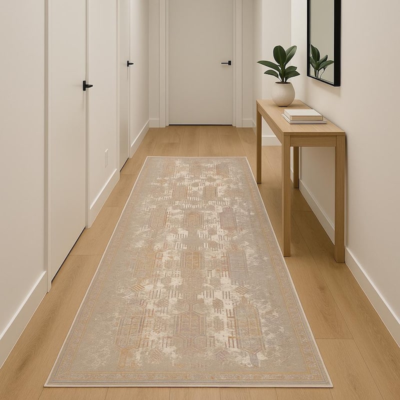 HomeRoots Southwestern Modern Runner Area Rug - 216.00 in. x 27.00 in. x 0.60 in.