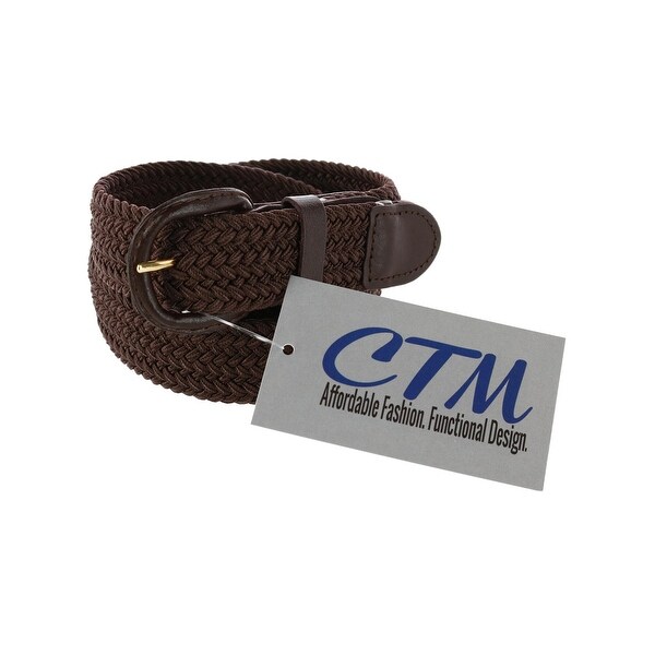 New Aquarius Men/'s Elastic Stretch Belt with Covered Buckle Big /& Tall