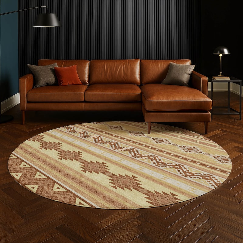 Machine Washable Indoor/ Outdoor Global Heston Chantille Rug