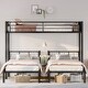 preview thumbnail 3 of 5, Modern Convertible Metal Bunk Bed for Living Room