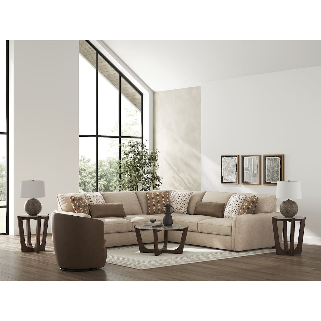 Signature Design by Ashley Seyler Beige 3-Piece Sectional - 119" W x 44" D x 39" H
