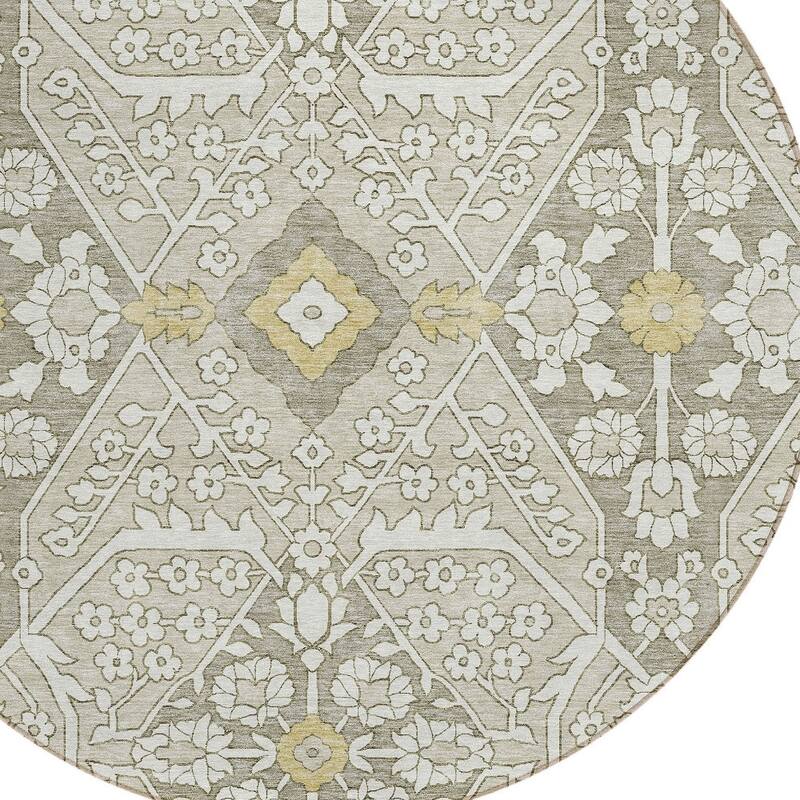 HomeRoots Floral Transitional Rectangle Outdoor Rug