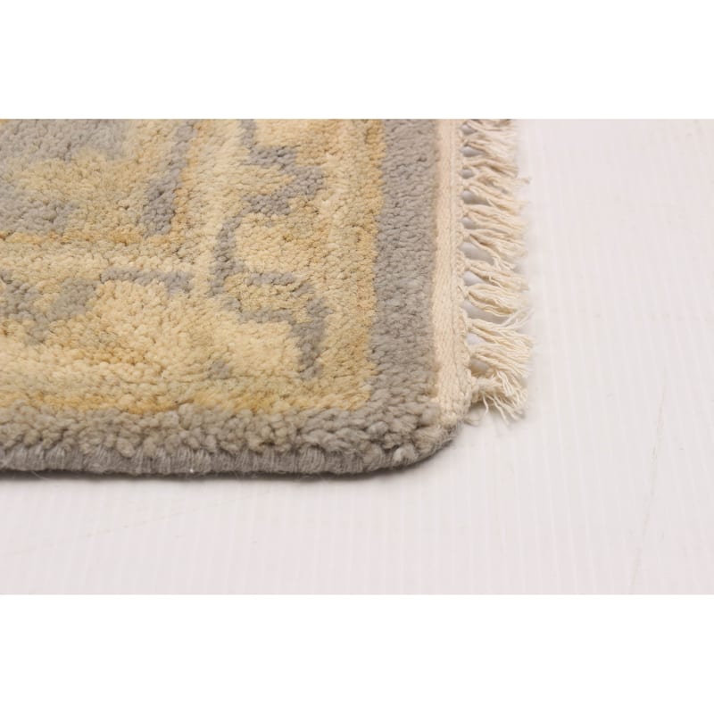 ECARPETGALLERY Hand-knotted Royal Oushak Grey Wool Rug - 8'2 x 9'11