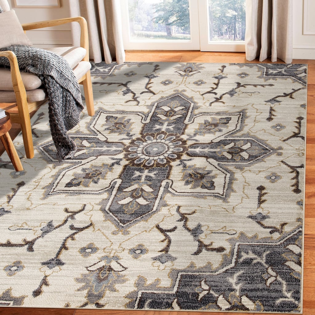 Julia Eva Traditional Medallion Area Rug