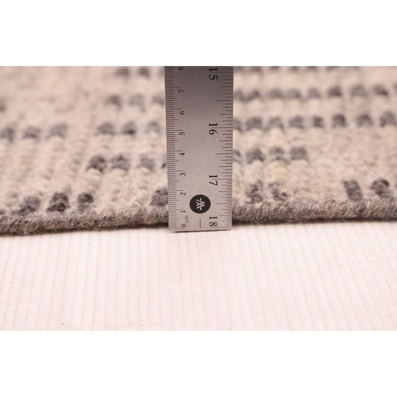 ECARPETGALLERY Hand-knotted Tangier Light Grey Wool Rug - 5'2 x 8'0