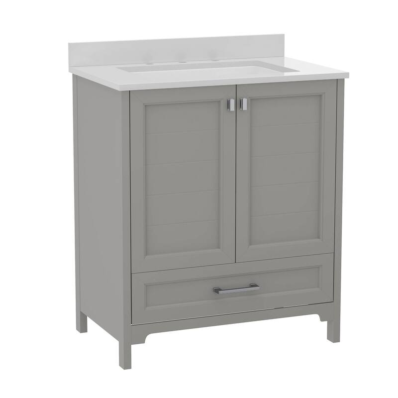 James Allan FFIR11007 30" Free Standing Single Basin Vanity Set with - Gray
