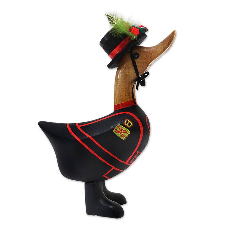 Novica Handmade Yeomen Warder Duck Wood Figurine