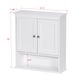 preview thumbnail 5 of 17, Spirich-Bathroom Wall Spacesaver Storage Cabinet Over The Toilet with Door , Wooden, White