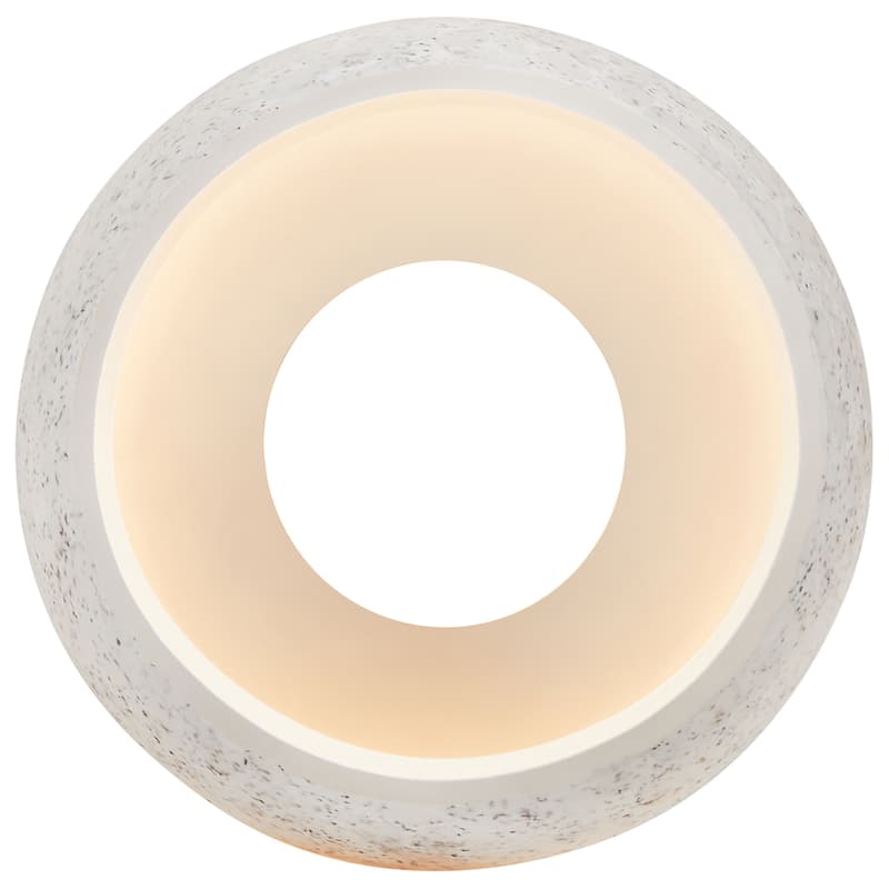 Access Lighting Champagne Steel LED Cord Pendant, White Stone Shade