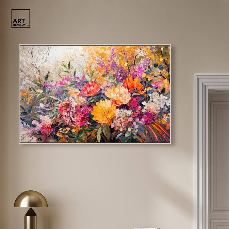 Amber Auras Canvas by Art Remedy