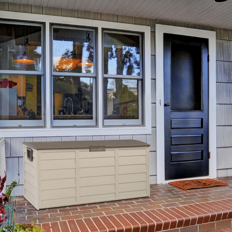 75gal Outdoor Garden Plastic Storage Deck Box