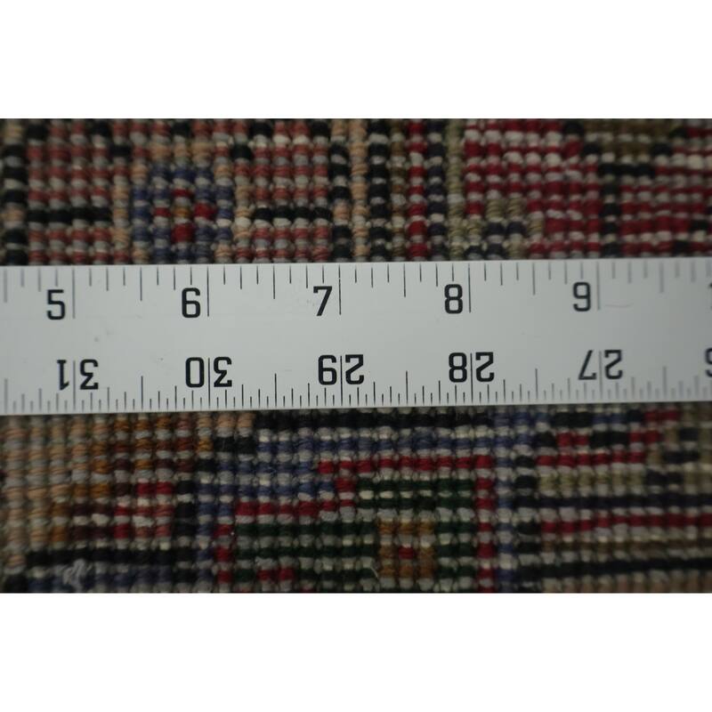 Hand Knotted Oriental 100% Wool Carpet Traditional Geometric Red Tabriz Area Rug - 4' 9'' X 3' 2''