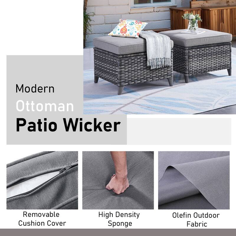 Fire Pit Table with Patio Chairs Ottomans