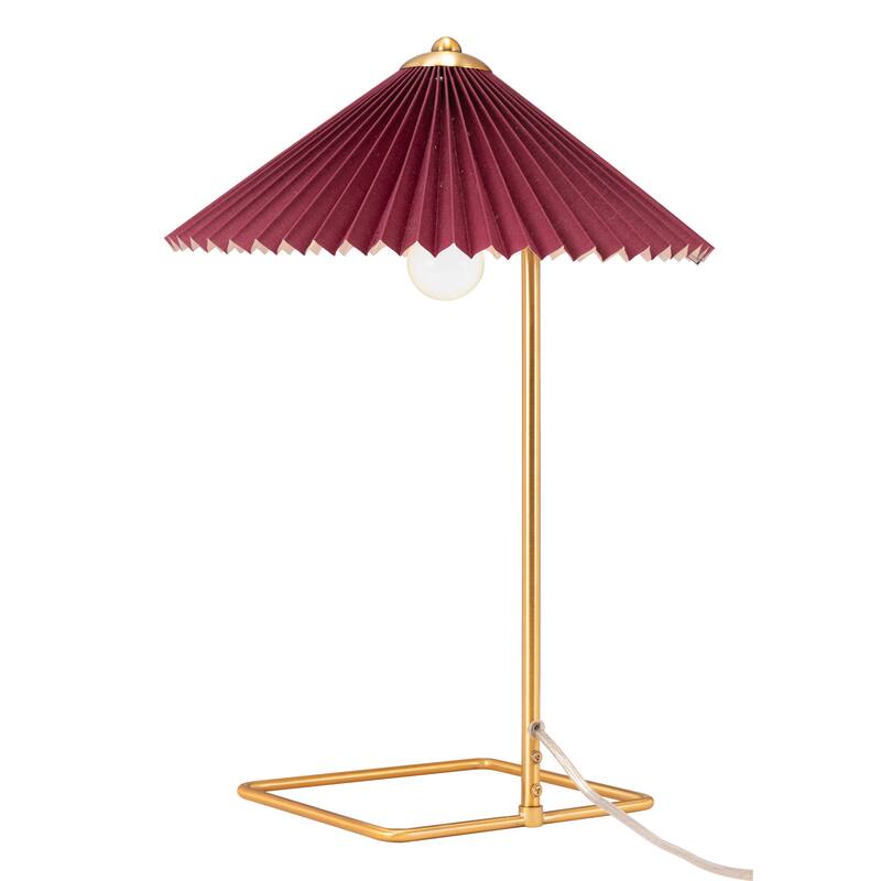 Charo Table Lamp Red & Gold