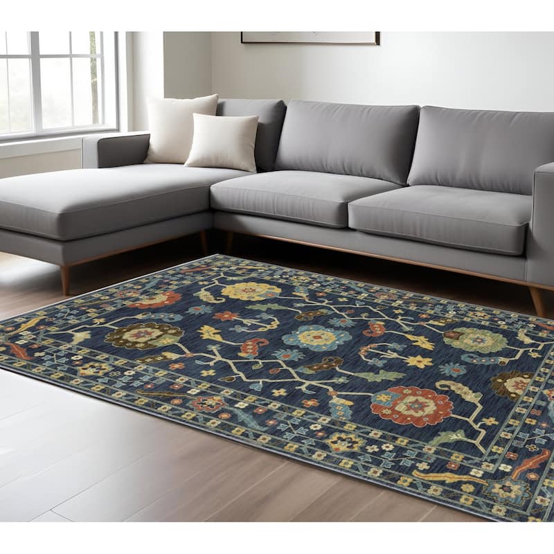 HomeRootsOriental Traditional Runner Area Rug - 133.86' X '94.49' X '0.32