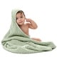 preview thumbnail 18 of 83, Comfy Cubs Hooded Baby Towels - 6 Layer, 100% Muslin Cotton - Large 32 x 32 Inch Sage - Pack of 1