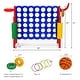 preview thumbnail 9 of 28, Costway Giant 4 in A Row Jumbo 4-to-Score Game Set W/Storage Carrying - See Details