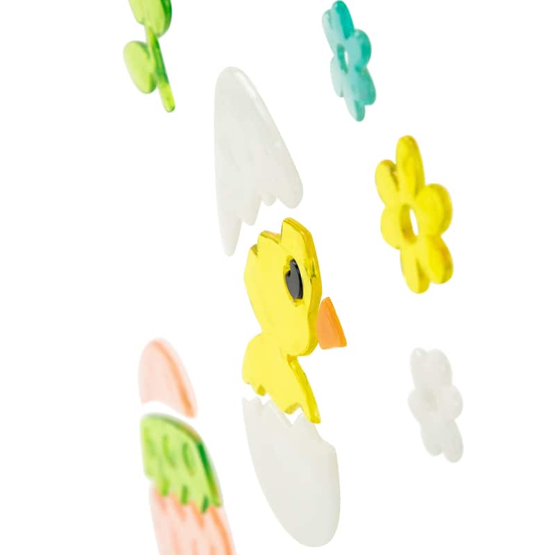 Set of 6 Double Sided Easter Gel Window Clings