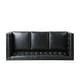 preview thumbnail 18 of 28, Pondway Faux Leather Tufted 3 Seater Sofa by Christopher Knight Home