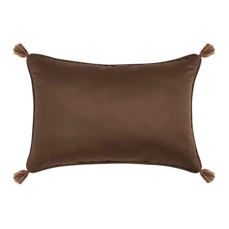 Odette Boudoir Decorative Throw Pillow - Polyester - Crimson - Accent