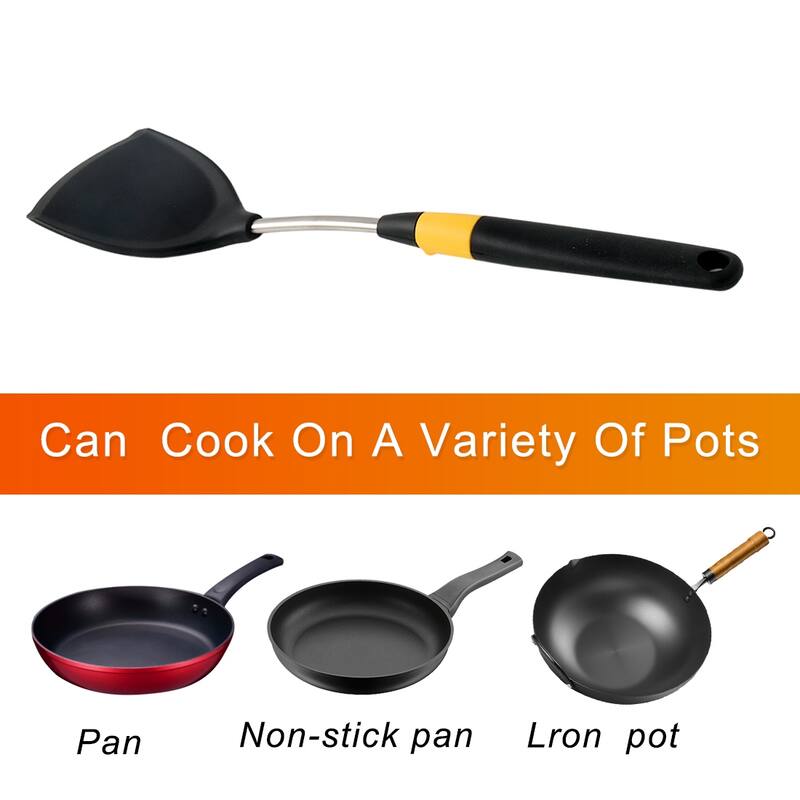 Silicone Turner Heat Resistant Non-stick Cookware Spatula Cooking - 15 " x 3.9 " (L*W)