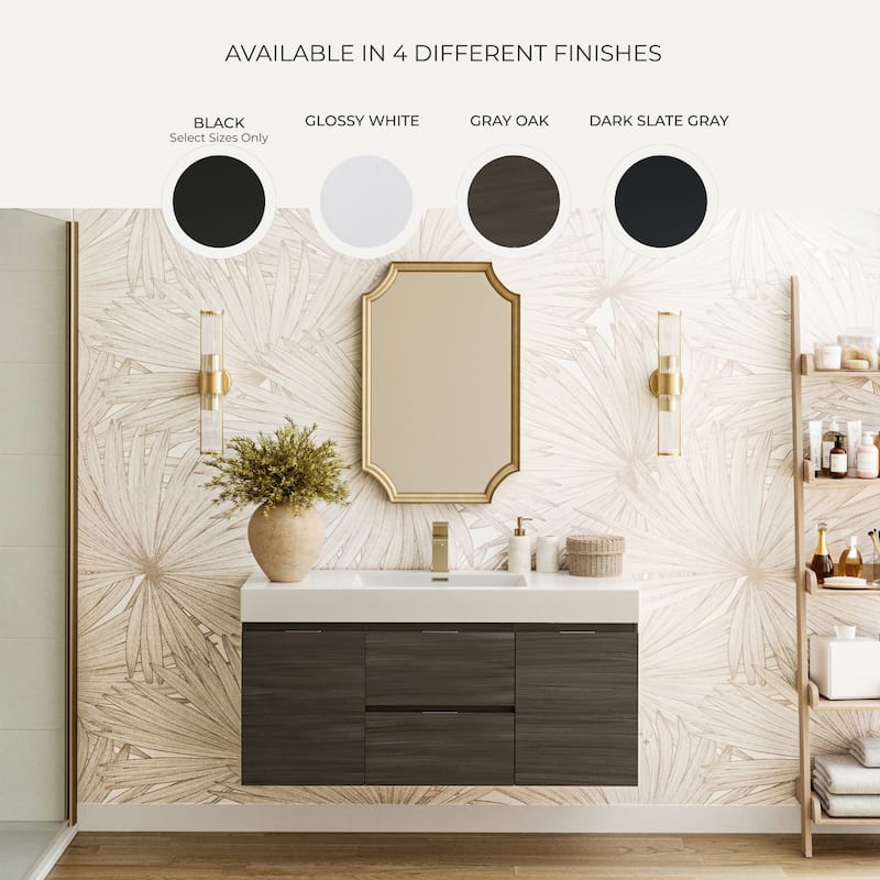 Fresca Senza 24" Single Vanity Set with Wood Cabinet and Acrylic