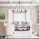 preview thumbnail 32 of 41, Update 12-light 40In Modern Farmhouse Wagon Wheel Chandelier