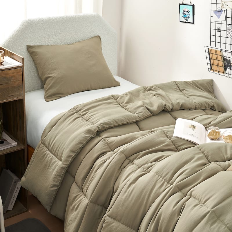 Beachfront Avenue® - Coma Inducer® Oversized Cooling Comforter Set - Driftwood Rock - Twin XL