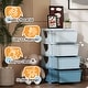 preview thumbnail 3 of 19, 4 Tier Kids Storage Unit, 4 Drawer Chest Toy Organizer Plastic Bins for Bedroom Nursery Living Room for Boys Girls Toddlers