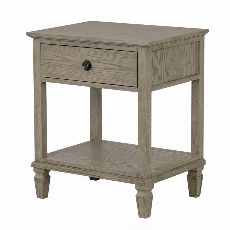 Victoria Bedside Table Reclaimed Grey