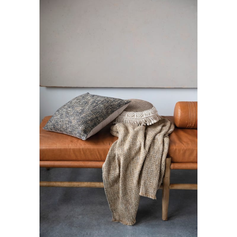 Mélange Cotton Blend Bouclé Pillow