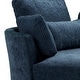 preview thumbnail 73 of 198, 41" W Oversized Accent Barrel Swivel Chair with Moon Storage Ottoman