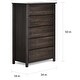 Shop Grain Wood Furniture Shaker 5-drawer Solid Wood Chest ...