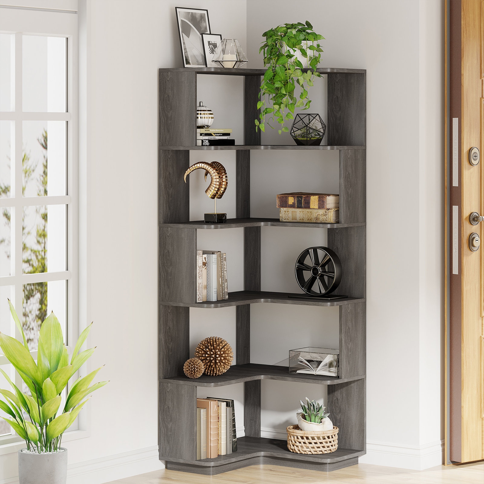 Coastal store style bookcases