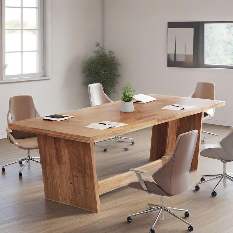 Executive Desk with MDF Construction Spacious Workstation for Home Office and Study