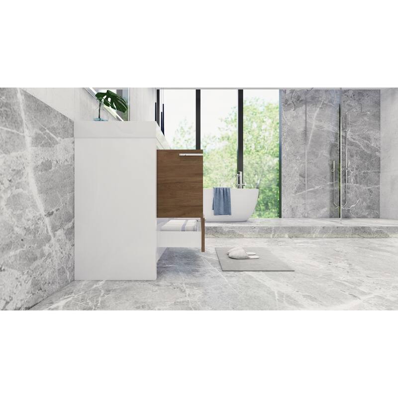 Dove 42'' Freestanding Vanity with Reinforced Acrylic Sink
