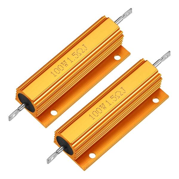 2Pcs Aluminum Case Resistor 100W 1.5R Wirewound for LED Replacement ...
