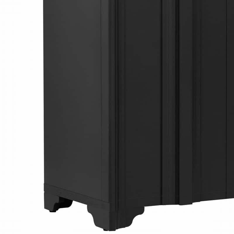 59.7" Modern 4-Door Sideboard with Luxurious Pine Veneer Finish