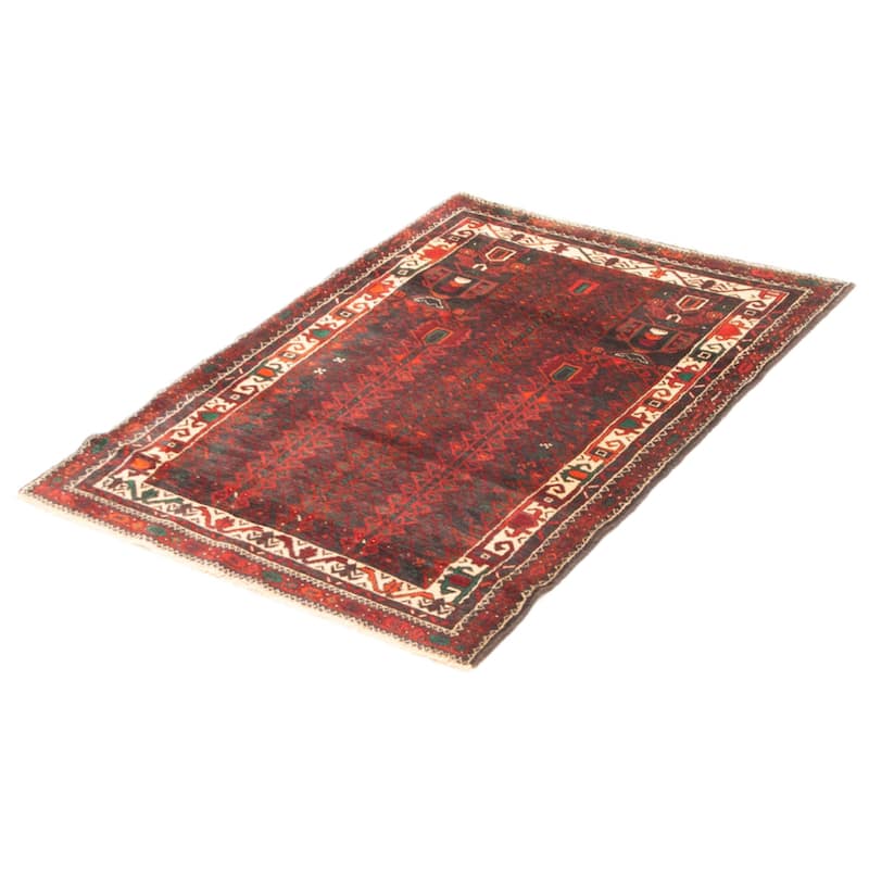 Teimani Red Rug 3'0" x 4'9" - 3'0 x 4'9