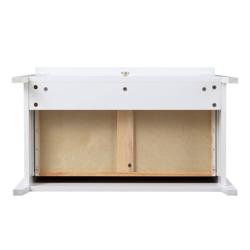 Modern Solid Wood Drawer Dresser with Retro Round Handles