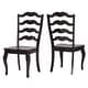 preview thumbnail 36 of 43, Eleanor Ladder Back Dining Chair (Set of 2) by iNSPIRE Q Classic Antique Black