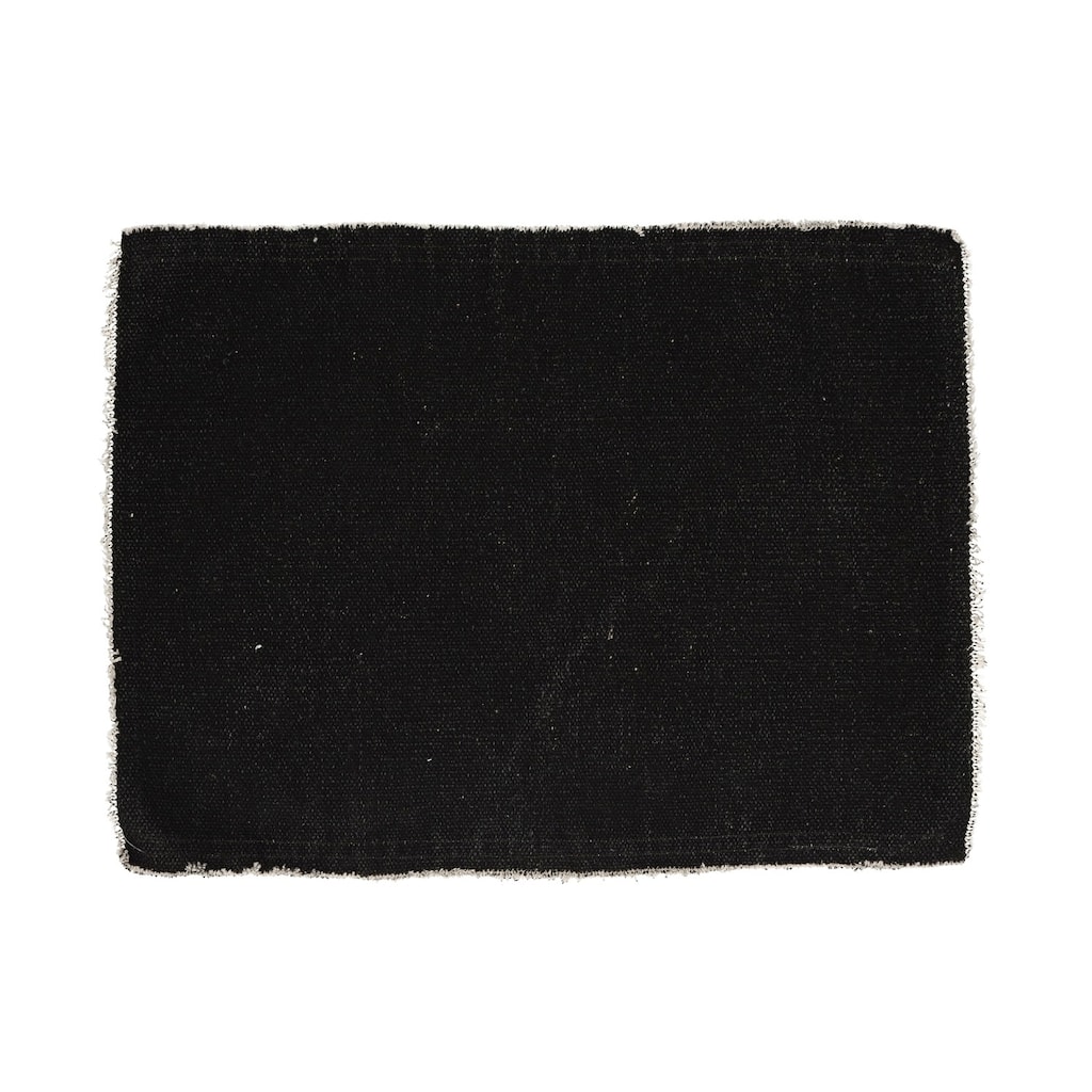 Frivole Black Cotton Placemat