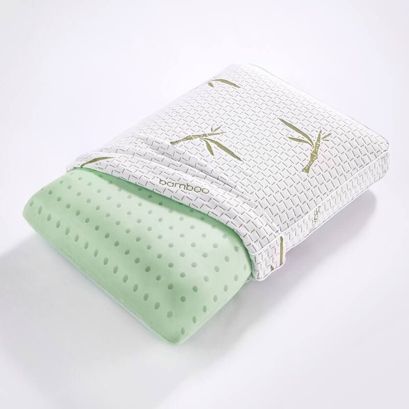 Bodipedic Green Tea Infused Memory Foam Bed Pillow