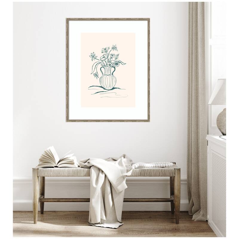 Kate and Laurel Framed Art Garden Floral by Kate Aurelia Holloway