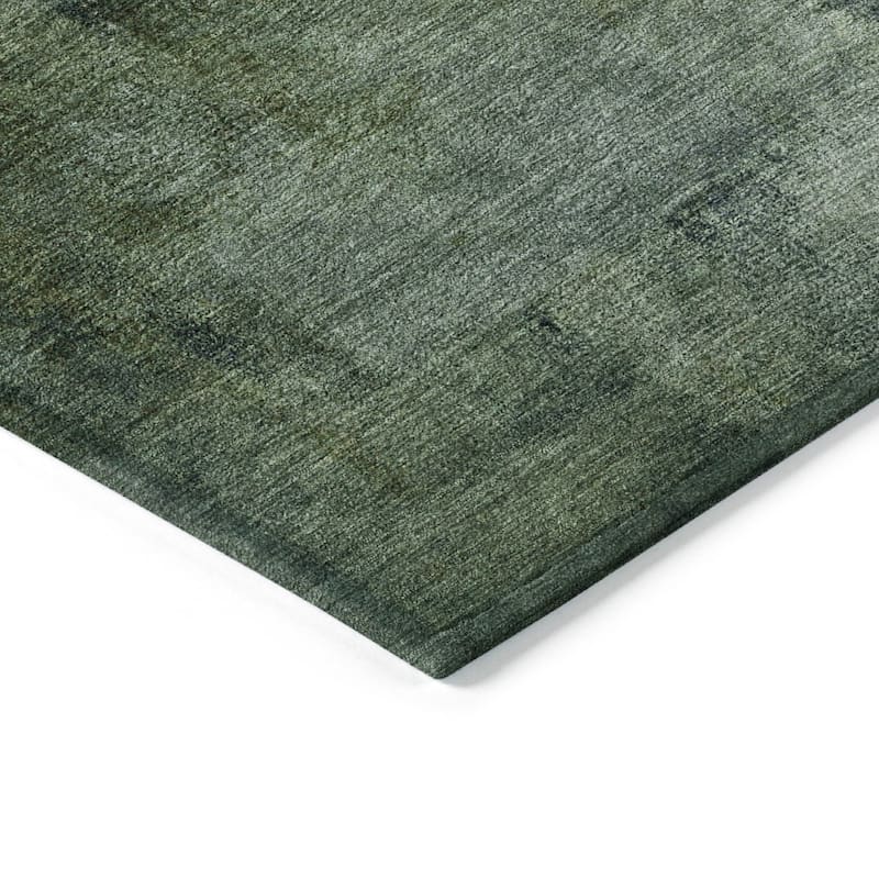 Machine Washable Indoor/ Outdoor Chantille Solid Ombre Rug