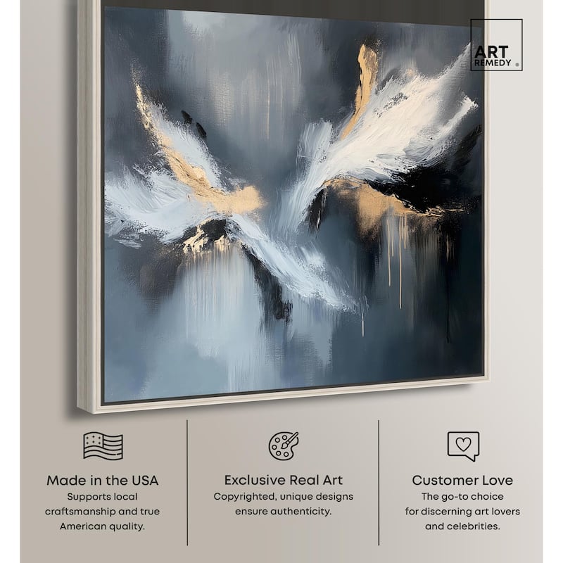Wings of Gold Canvas by Art Remedy